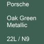 Preview: Porsche, Oak Green Metallic, 22L / N9.